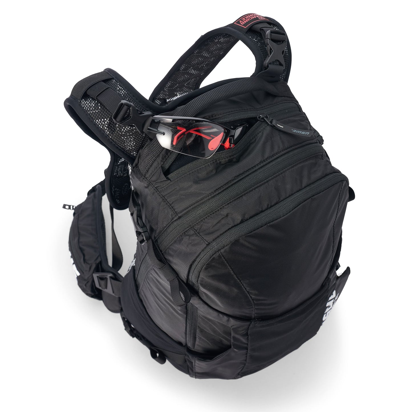 USWE SHRED-rugzak 16 L, zwart