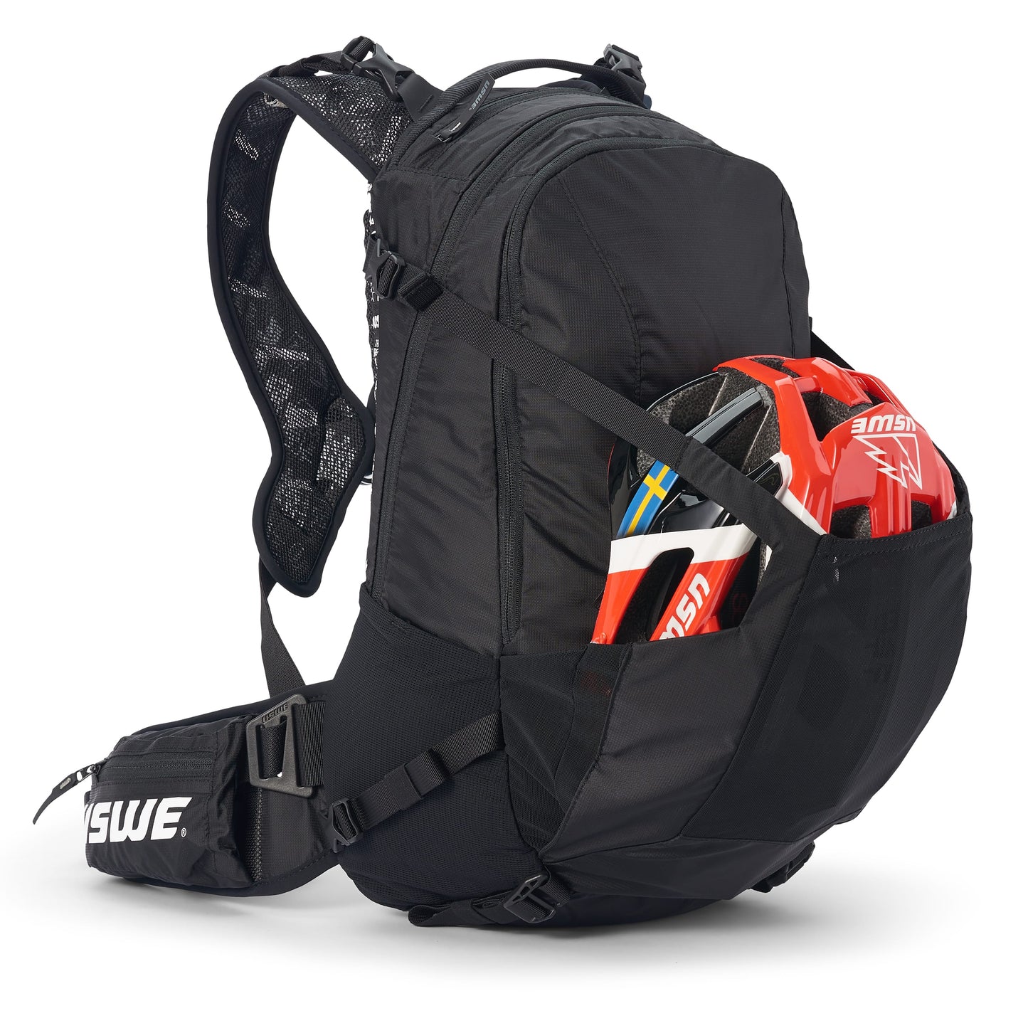 USWE SHRED-rugzak 16 L, zwart