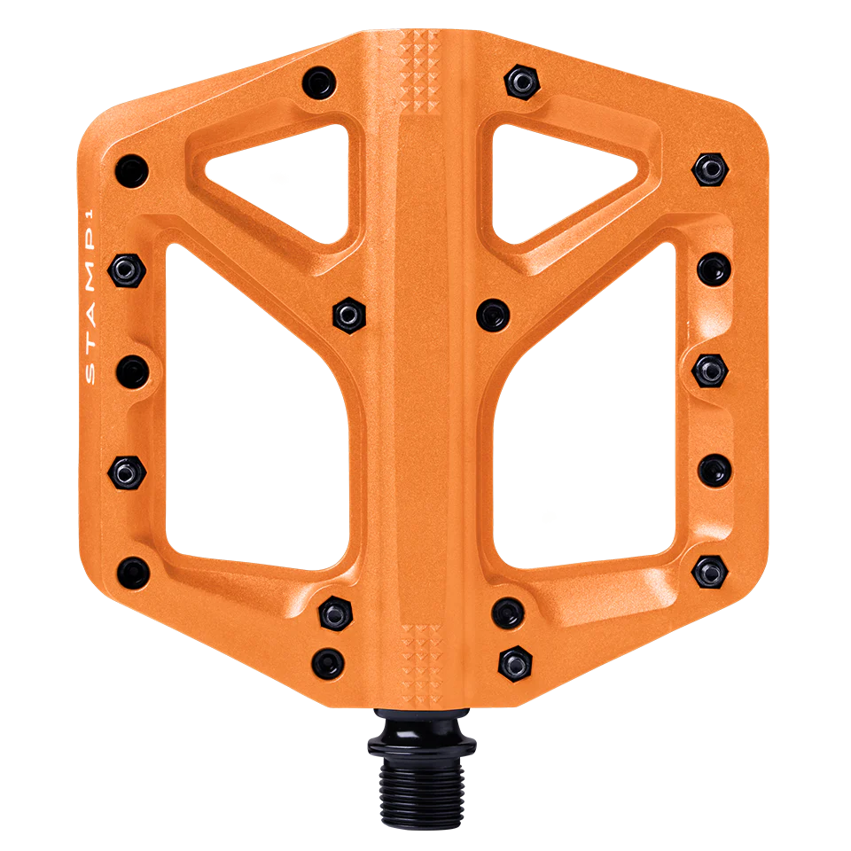 CRANKBROTHERS STAMP 1 Groot Oranje platte pedalen