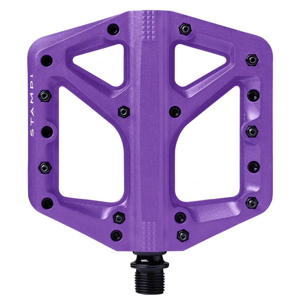 Platte pedalen CRANKBROTHERS STAMP 1 Groot Violet