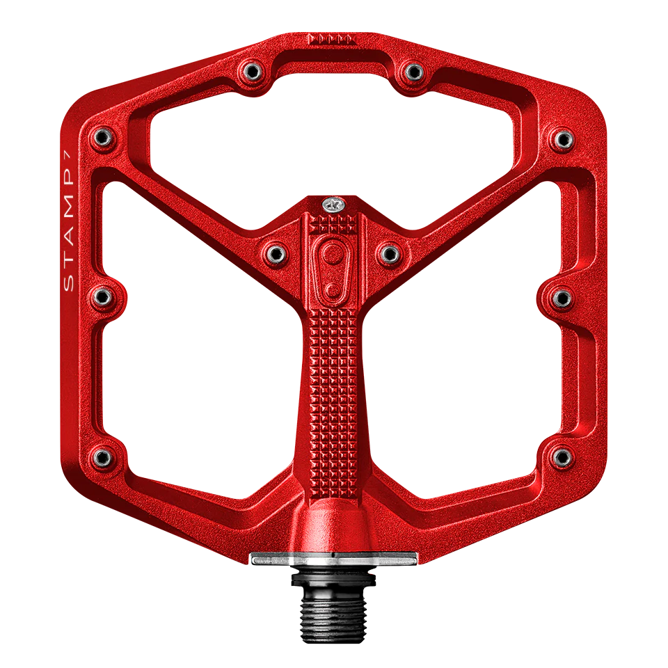 Platte pedalen CRANKBROTHERS STAMP 7 Groot Rood