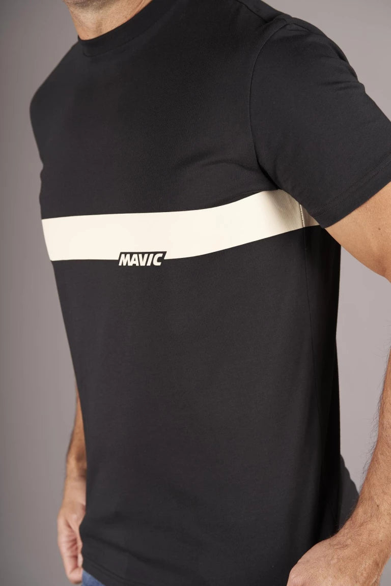 MAVIC CORPORATE STRIPE T-shirt Zwart