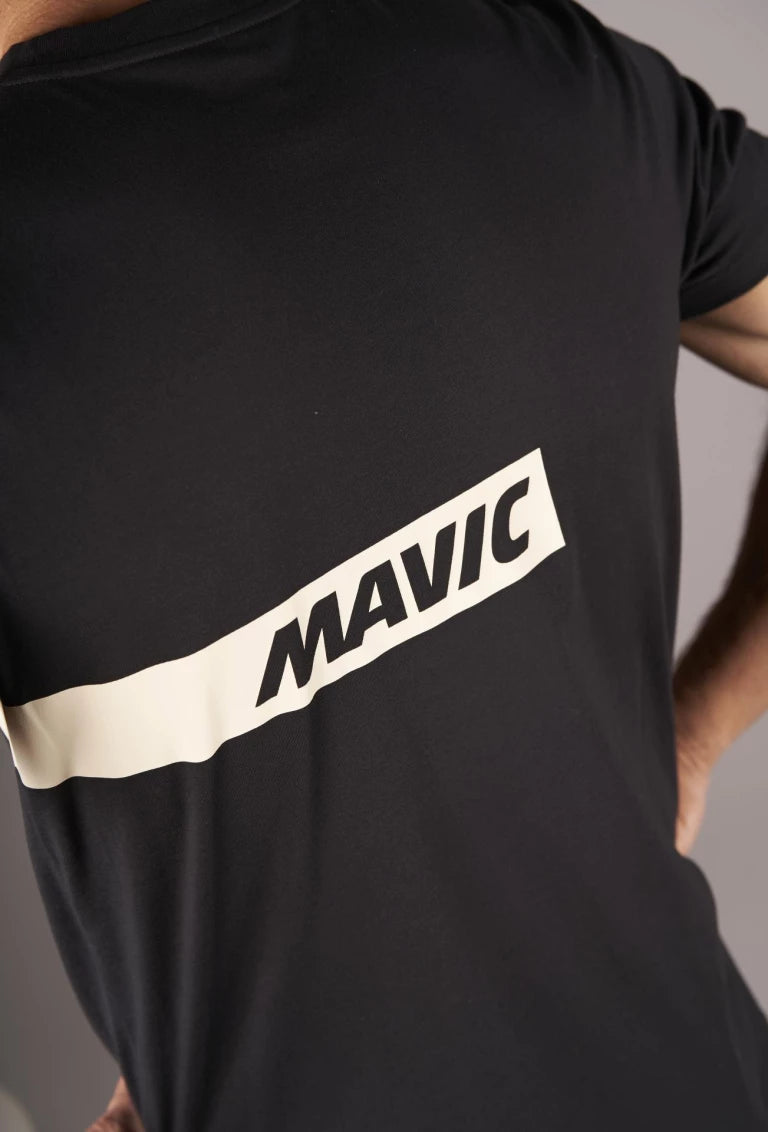 MAVIC CORPORATE STRIPE T-shirt Zwart