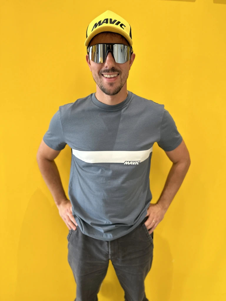 MAVIC CORPORATE STRIPE T-shirt Blauw