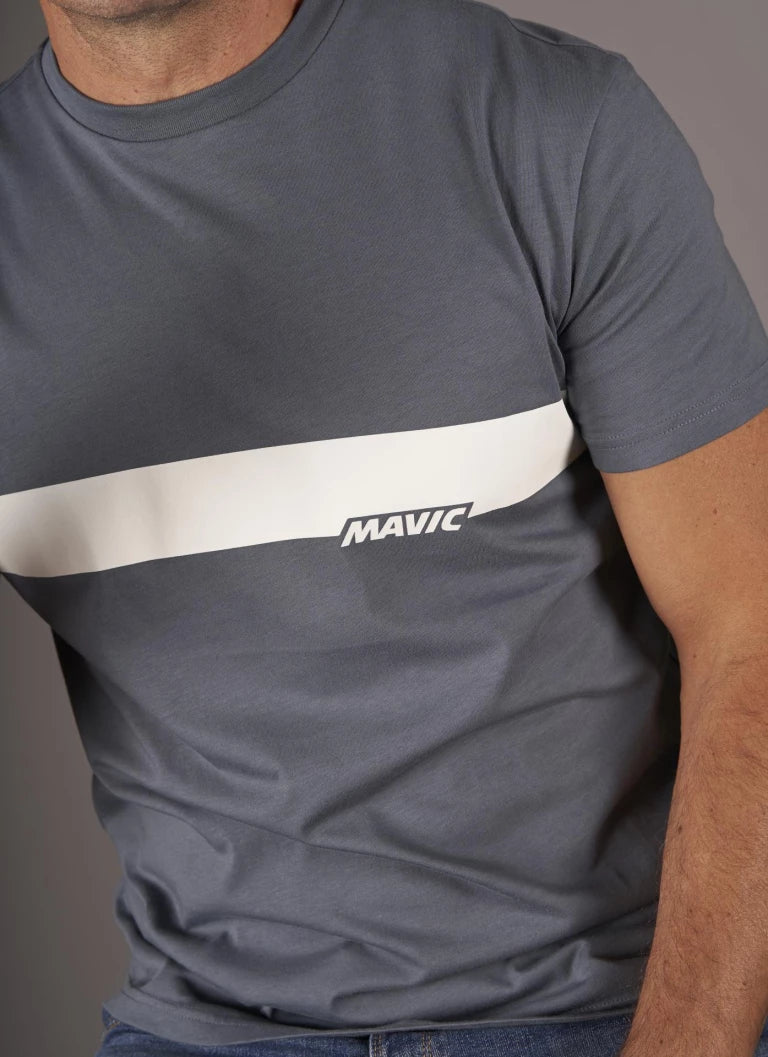 MAVIC CORPORATE STRIPE T-shirt Blauw
