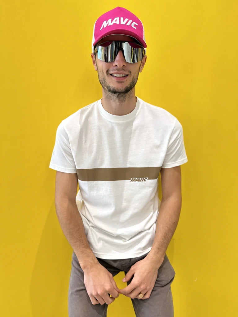MAVIC CORPORATE STRIPE T-shirt Wit