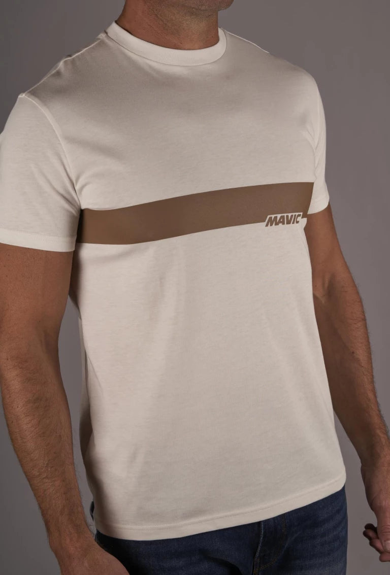 MAVIC CORPORATE STRIPE T-shirt Wit