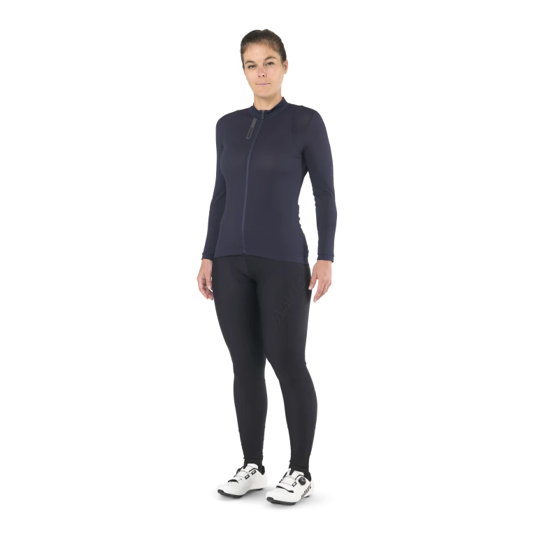Dames MAVIC AKSIUM Lange Mouw Jersey Blauw