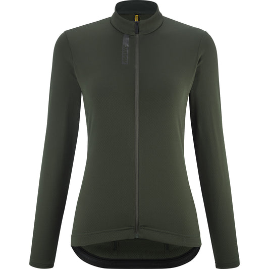 MAVIC AKSIUM THERMO Dames Lange Mouw Jersey Groen