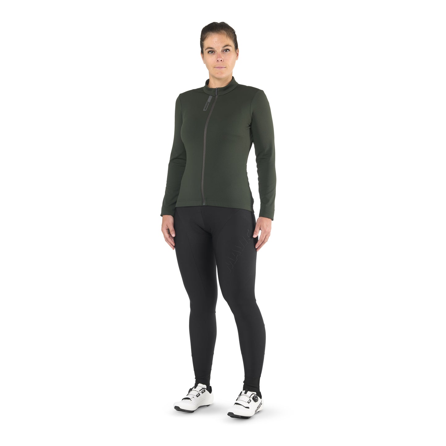 MAVIC AKSIUM THERMO Dames Lange Mouw Jersey Groen