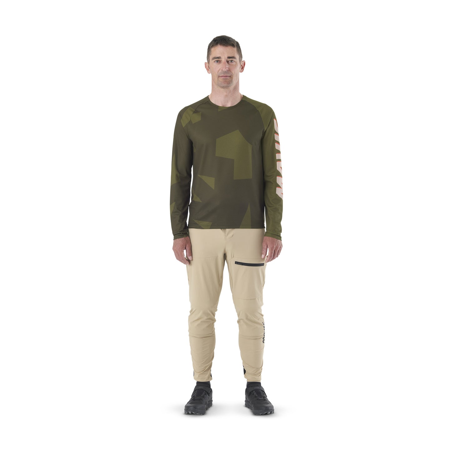 MAVIC DEEMAX ENDURO Camo Jersey Lange Mouw Khaki