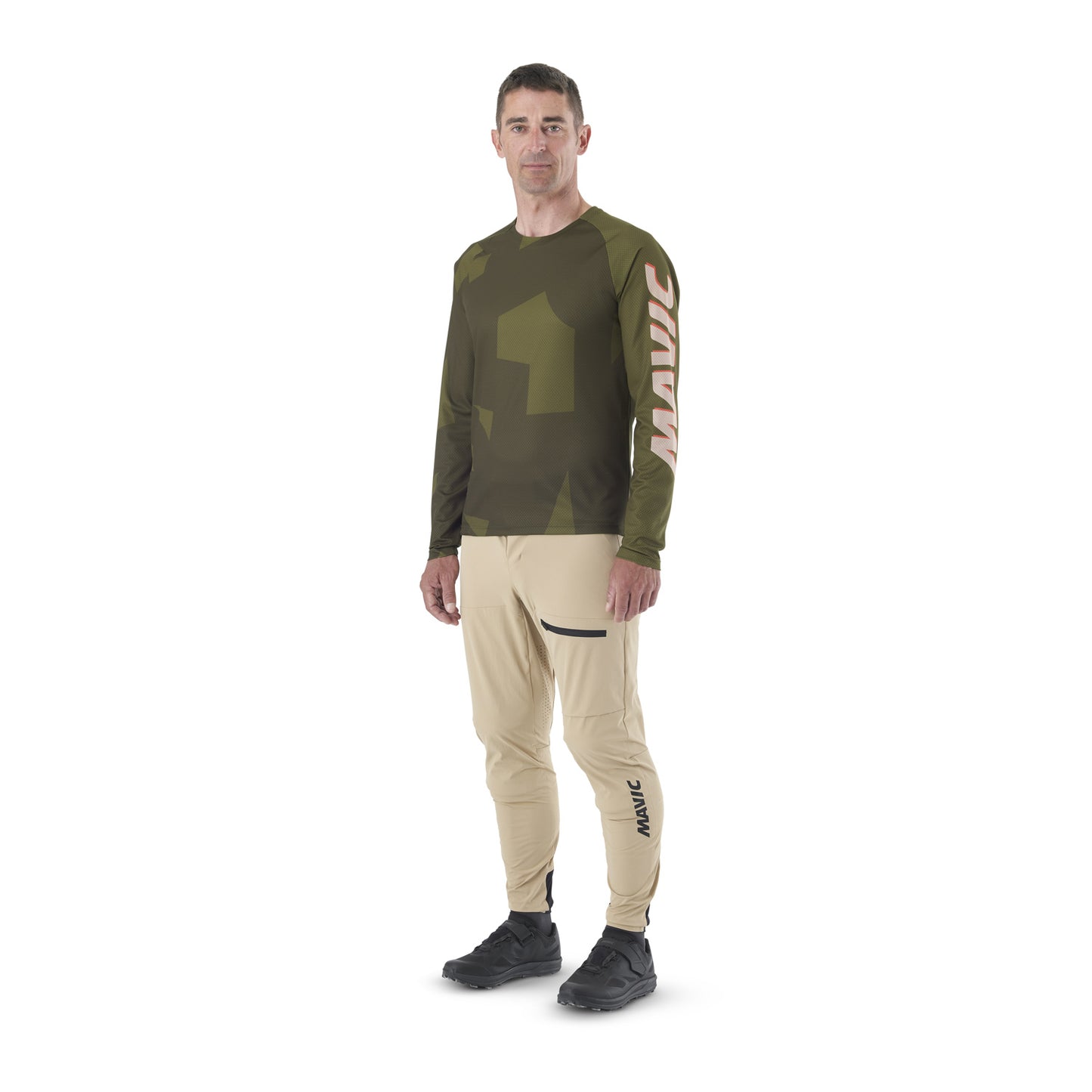 MAVIC DEEMAX ENDURO Camo Jersey Lange Mouw Khaki