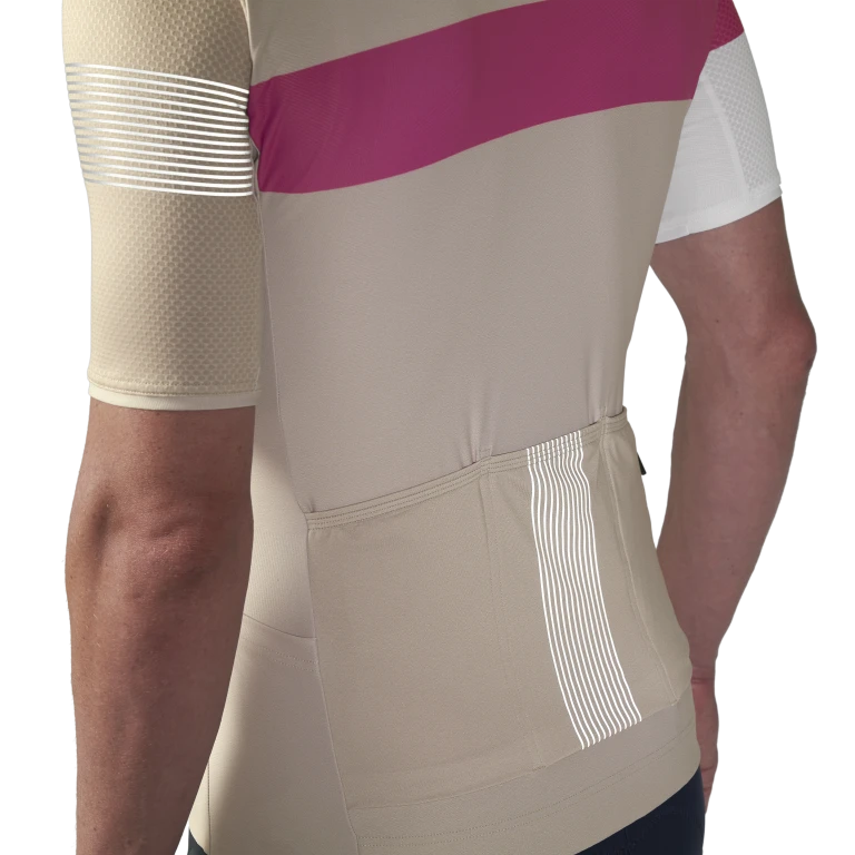 MAVIC KSYRIUM PRO Korte Mouw Jersey Beige