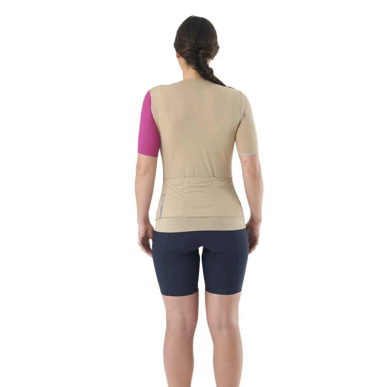 MAVIC ESSENTIAL Damestrui met korte mouwen Beige/Fuschia