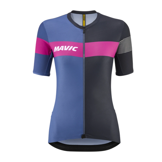 Dames MAVIC KSYRIUM PRO Korte Mouw Jersey Blauw