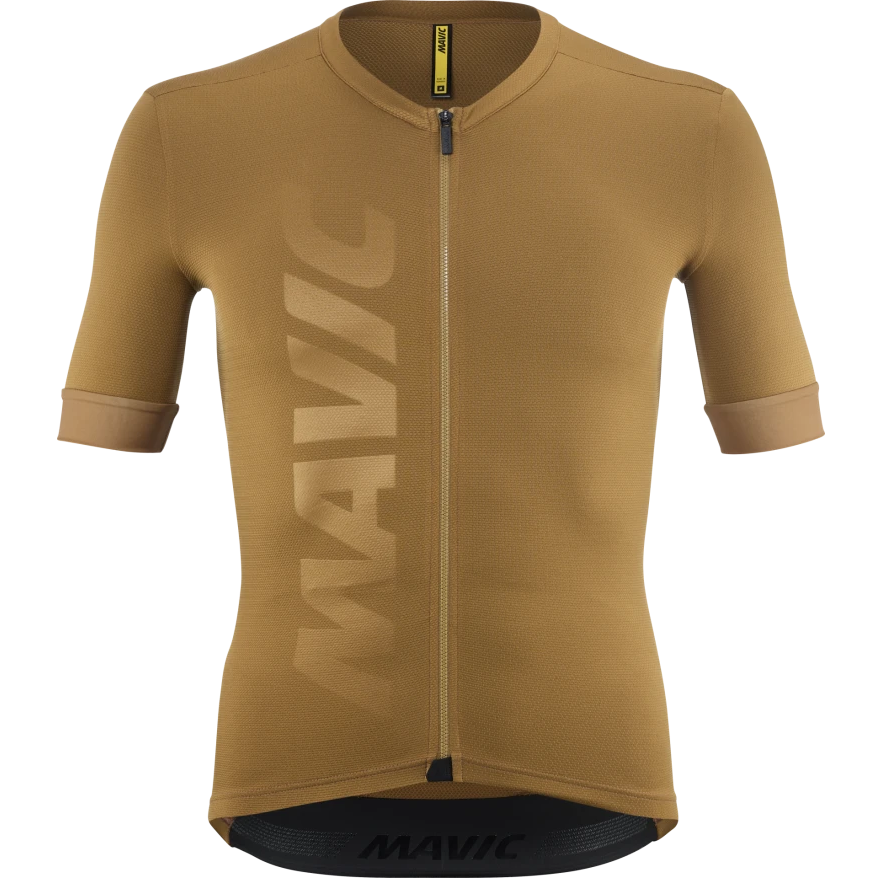 MAVIC AKSIUM Korte Mouw Jersey Bruin