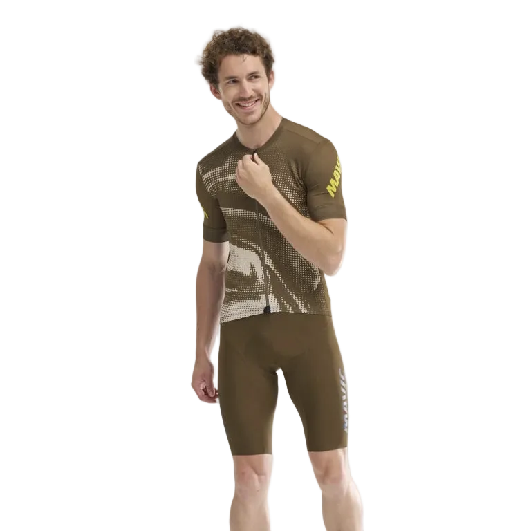 MAVIC AKSIUM GRAPHIC Korte Mouw Trui Beige/Bruin