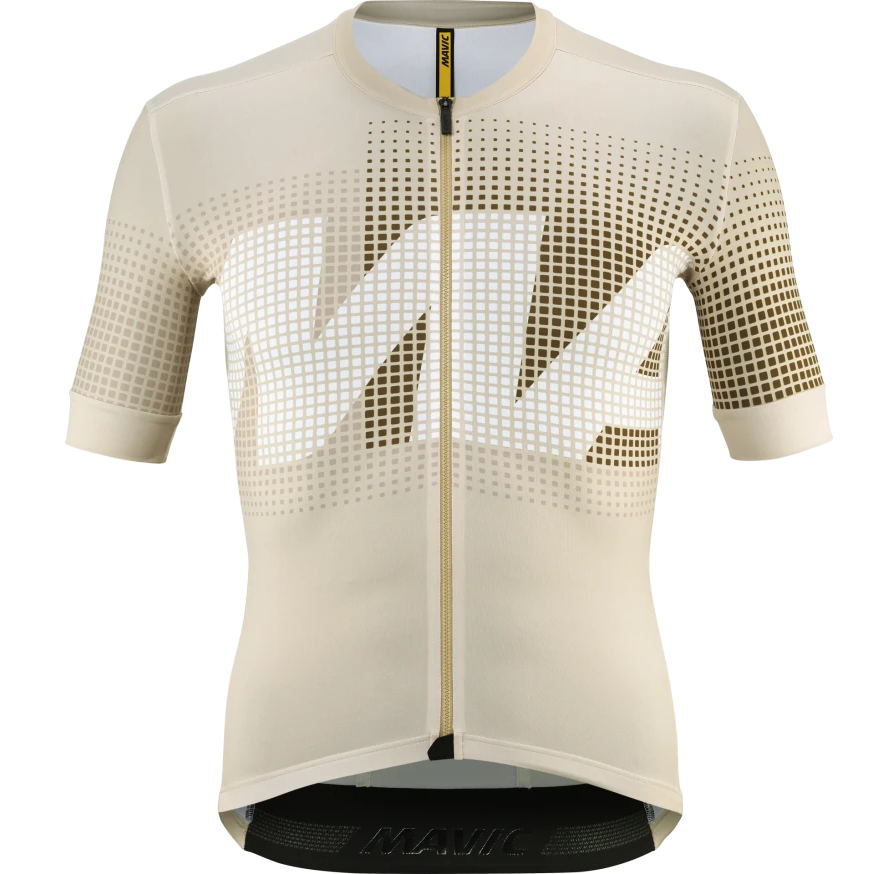 MAVIC AKSIUM GRAPHIC Korte Mouw Trui Beige