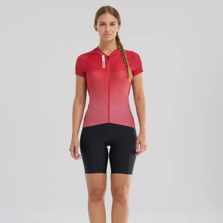 Dames MAVIC AKSIUM Korte Mouw Trui Rood