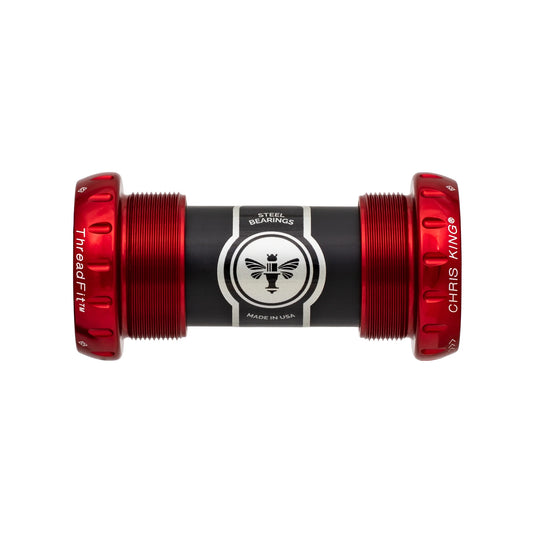 CHRIS KING ThreadFit 24 68/73mm Rood crankstel