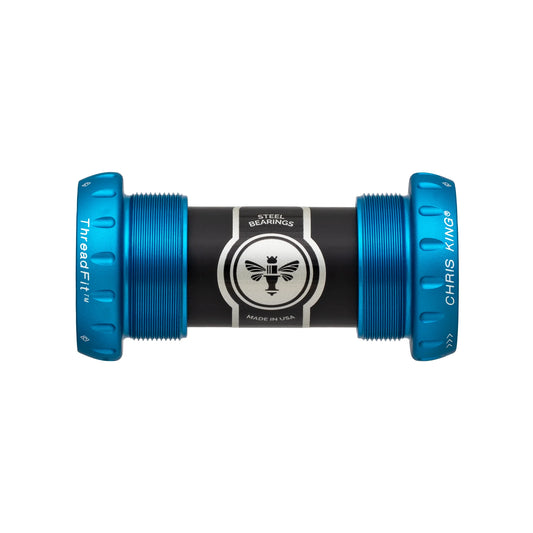 CHRIS KING ThreadFit 24 68/73mm Blauw crankstel