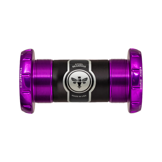 CHRIS KING ThreadFit 30 68/73mm Paars crankstel