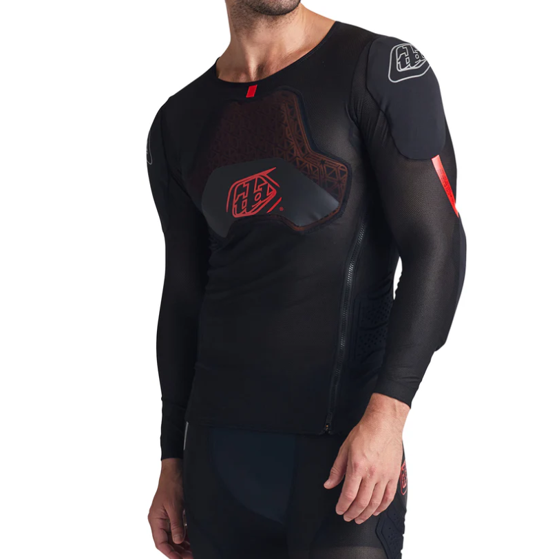 TROY LEE DESIGNS STAGE GHOST D3O Beschermend T-shirt Lange Mouw Zwart