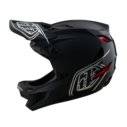 TROY LEE DESIGNS D4 POLYACRYLITE SHADOW MTB Helm Zwart 2025