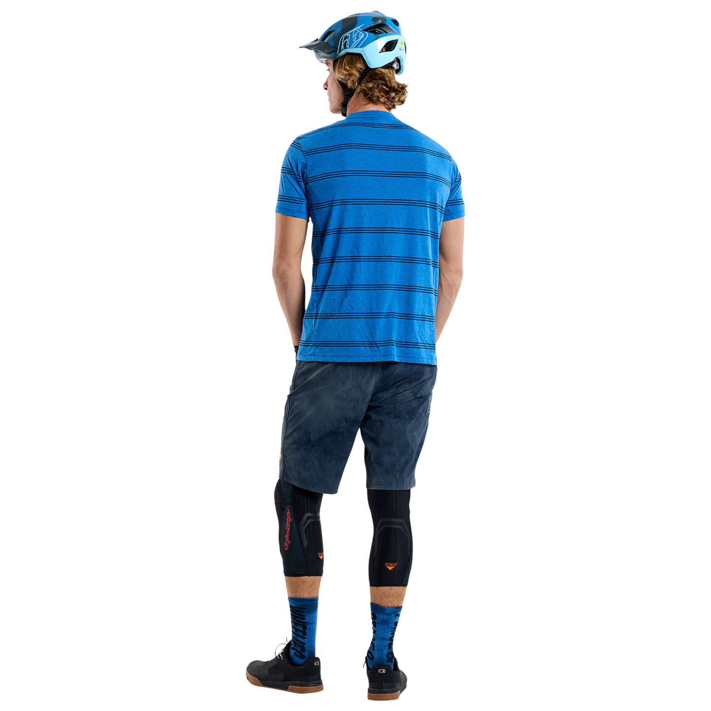 TROY LEE DESIGNS SKYLINE RIDE TEE WASH OUT Jersey Korte Mouw Blauw 2025
