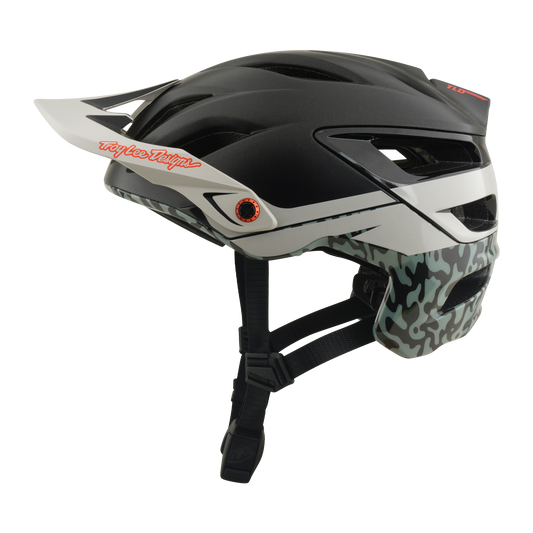 MTB Helm TROY LEE DESIGNS A3 MIPS HALO PUMICE Houtskool/Wit
