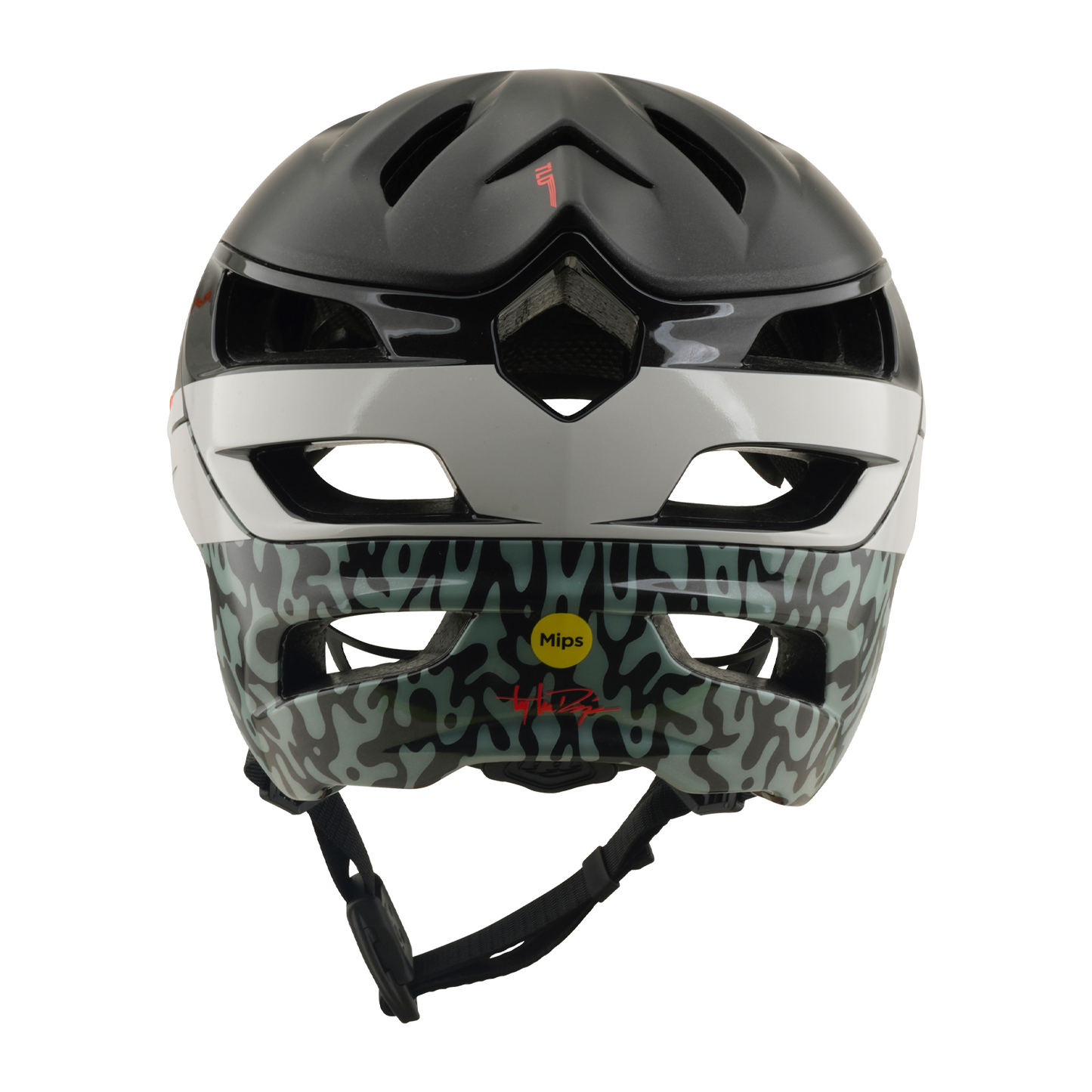 MTB Helm TROY LEE DESIGNS A3 MIPS HALO PUMICE Houtskool/Wit