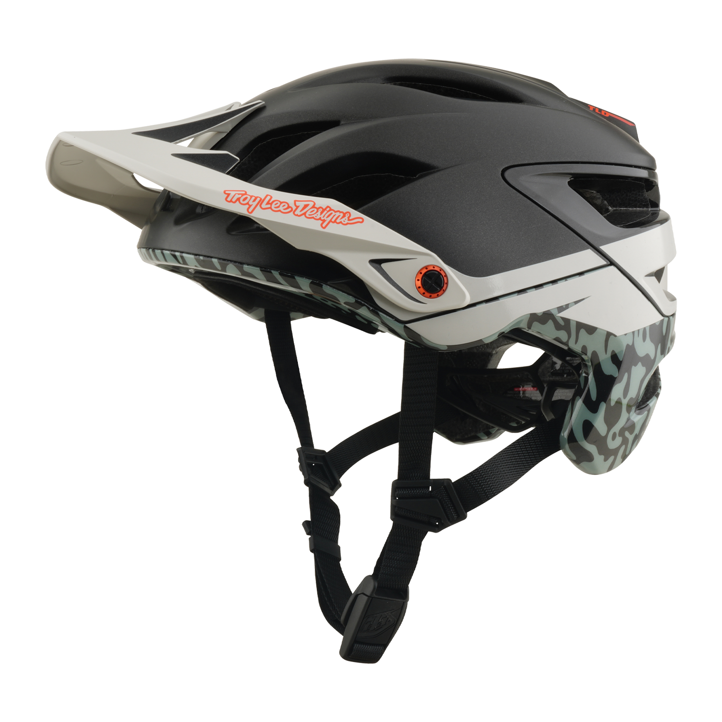 MTB Helm TROY LEE DESIGNS A3 MIPS HALO PUMICE Houtskool/Wit