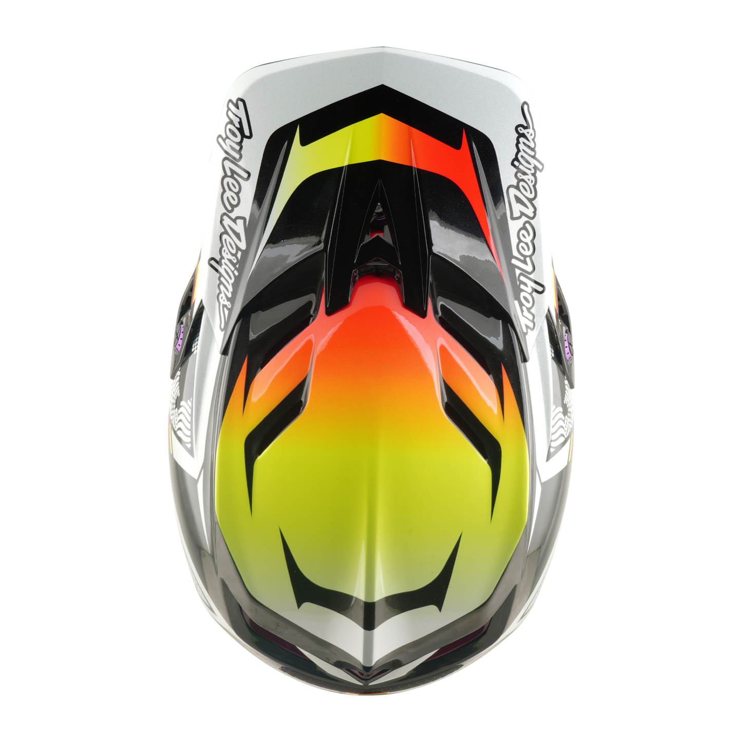 TROY LEE DESIGNS D4 CARBON MIPS Beklede MTB Helm Zwart/Geel