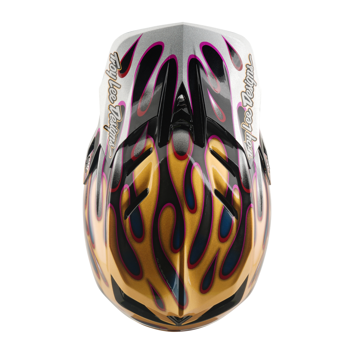 TROY LEE DESIGNS D4 CARBON MIPS Overspray Goud/Zwart MTB Helm