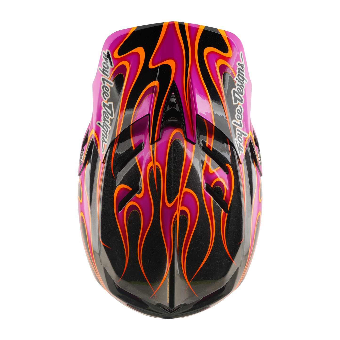 TROY LEE DESIGNS D4 CARBON MIPS Torched Carbon/Magenta MTB Helm