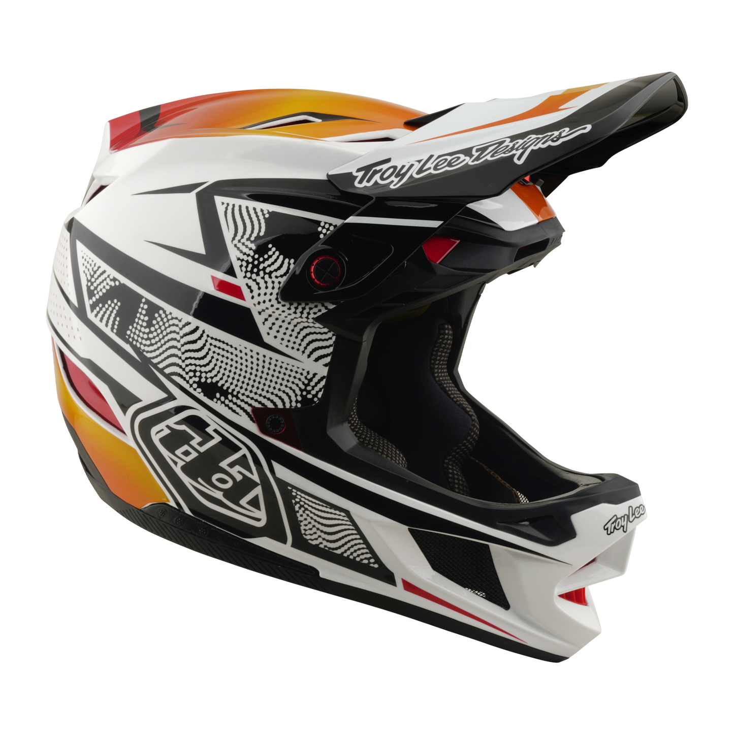 TROY LEE DESIGNS D4 COMPOSITE MIPS LINED UP MTB Helm Wit
