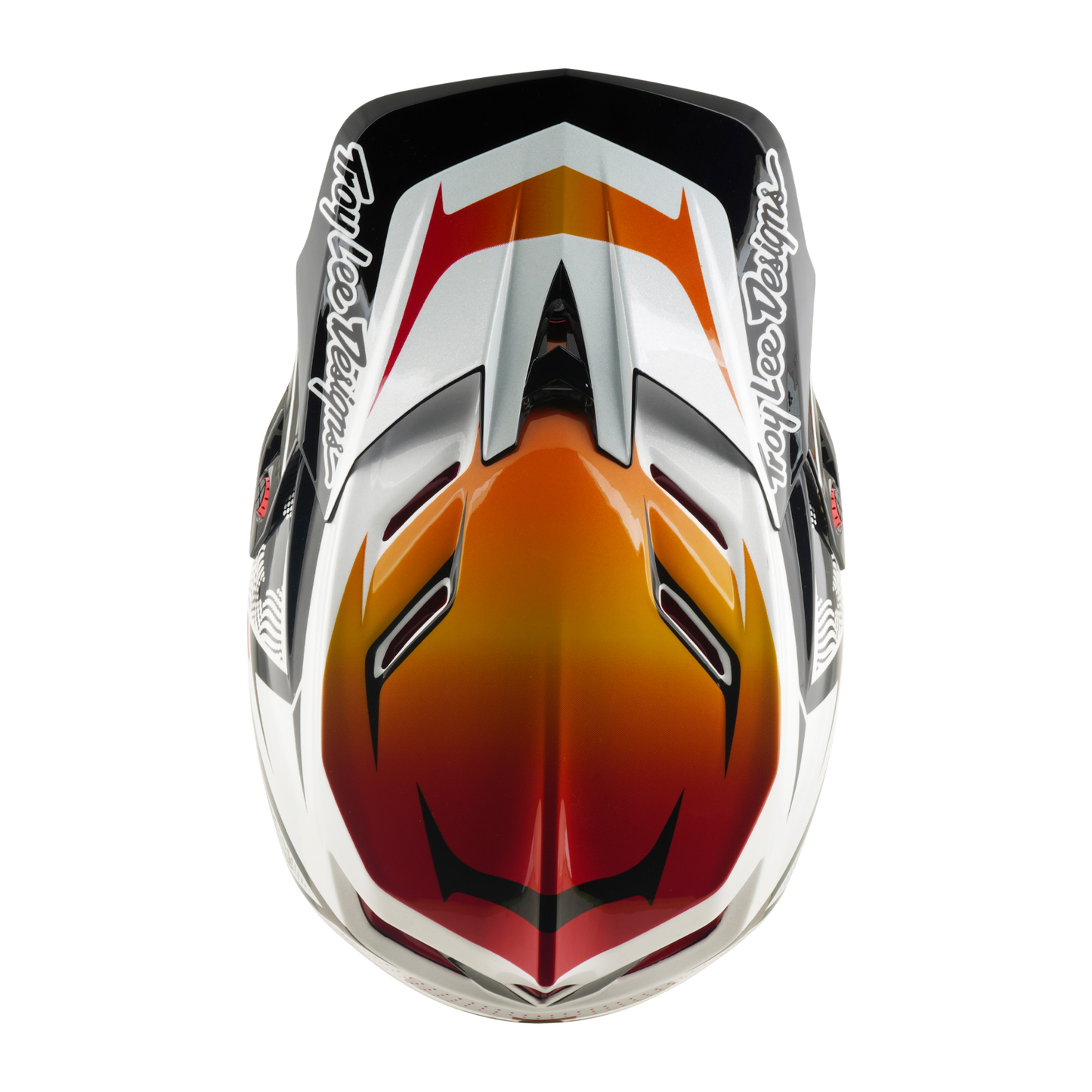 TROY LEE DESIGNS D4 COMPOSITE MIPS LINED UP MTB Helm Wit