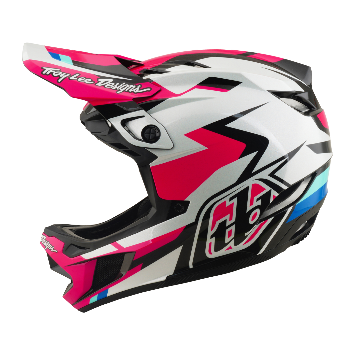 TROY LEE DESIGNS D4 POLYACRYLITE MIPS ROAMER Magenta MTB Helm