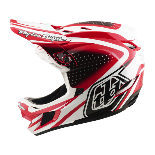 TROY LEE DESIGNS D4 POLYACRYLITE MIPS DE LIJN MTB Helm Rood/Wit