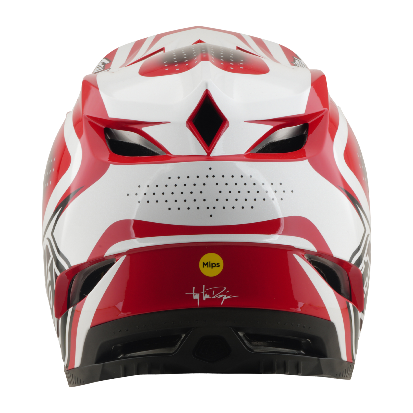 TROY LEE DESIGNS D4 POLYACRYLITE MIPS DE LIJN MTB Helm Rood/Wit