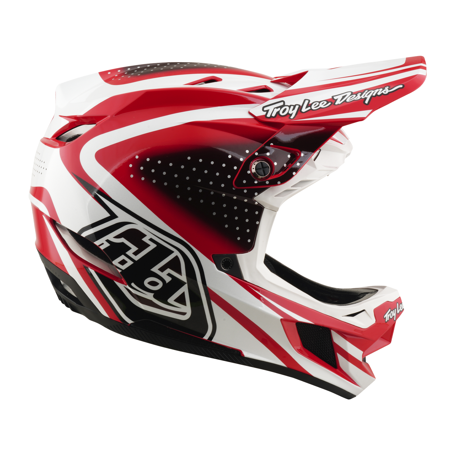 TROY LEE DESIGNS D4 POLYACRYLITE MIPS DE LIJN MTB Helm Rood/Wit