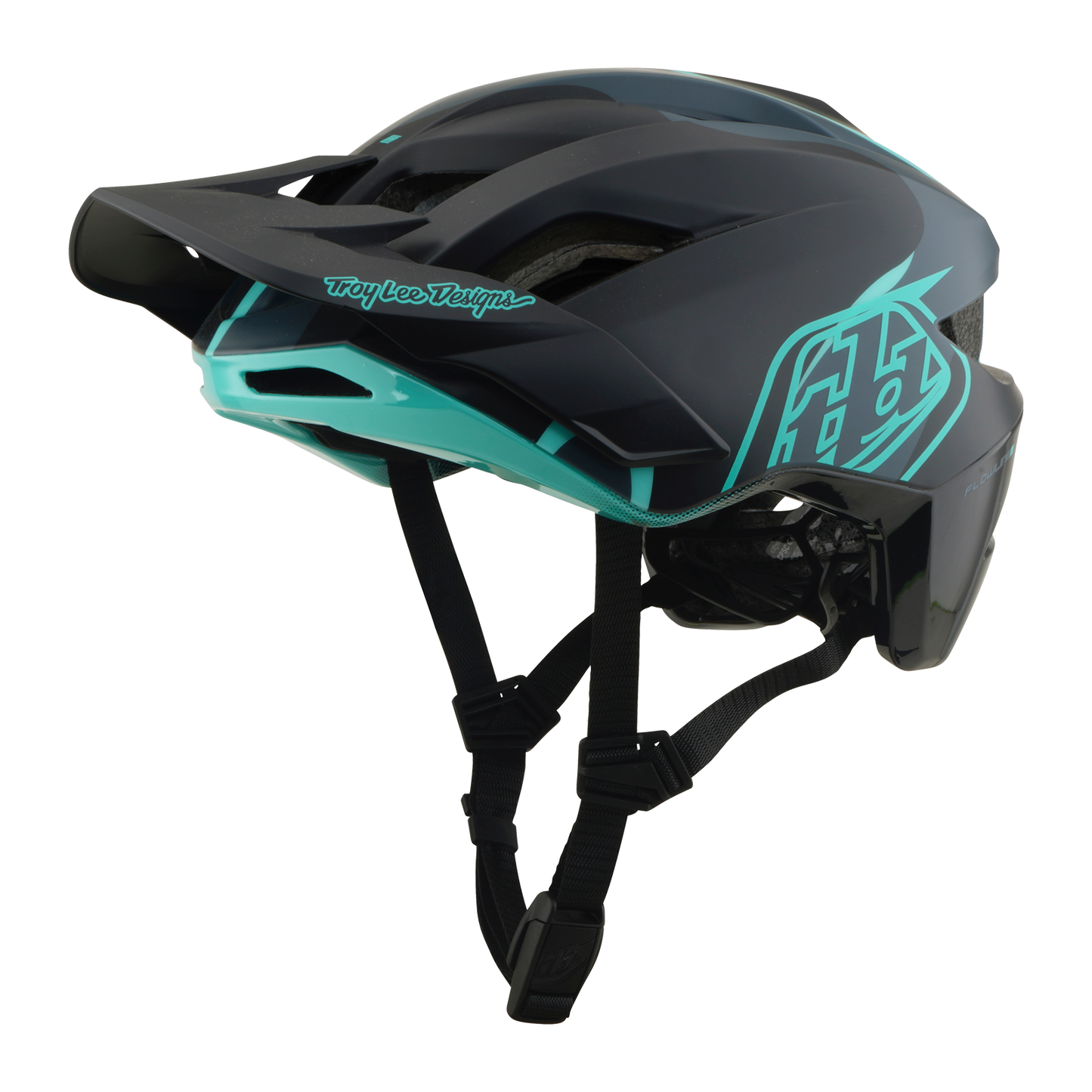 MTB Helm TROY LEE DESIGNS FLOWLINE SE MIPS BADGE Carbon/Blauw