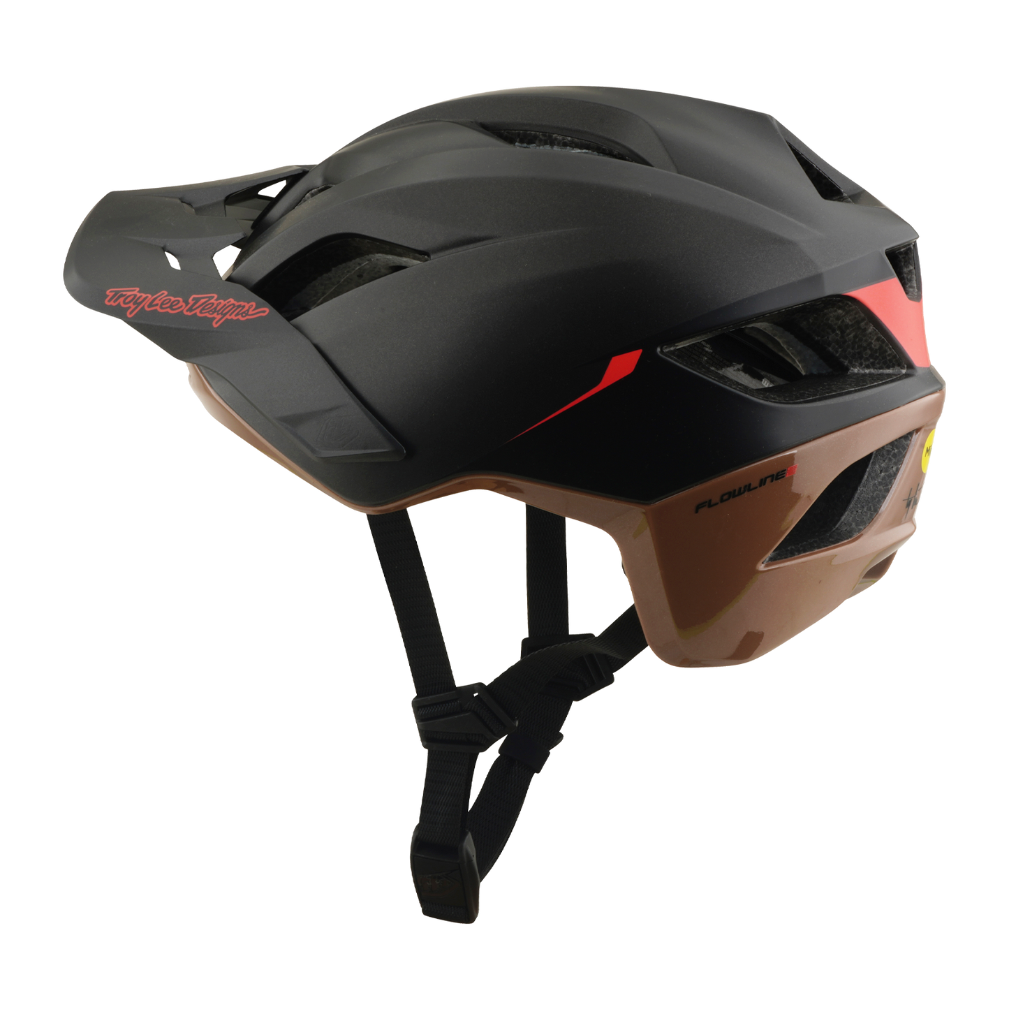MTB Helm TROY LEE DESIGNS FLOWLINE SE MIPS STACKS Zwart/Bruin