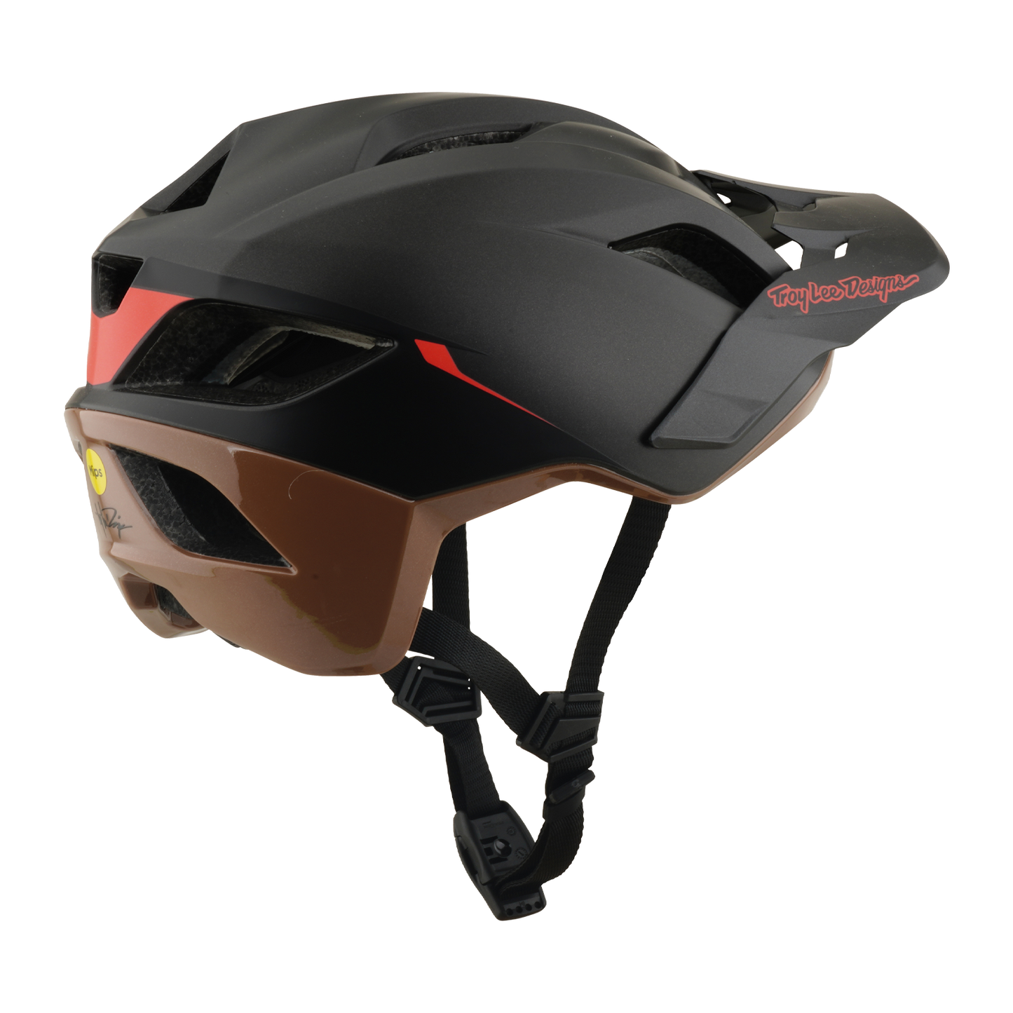 MTB Helm TROY LEE DESIGNS FLOWLINE SE MIPS STACKS Zwart/Bruin