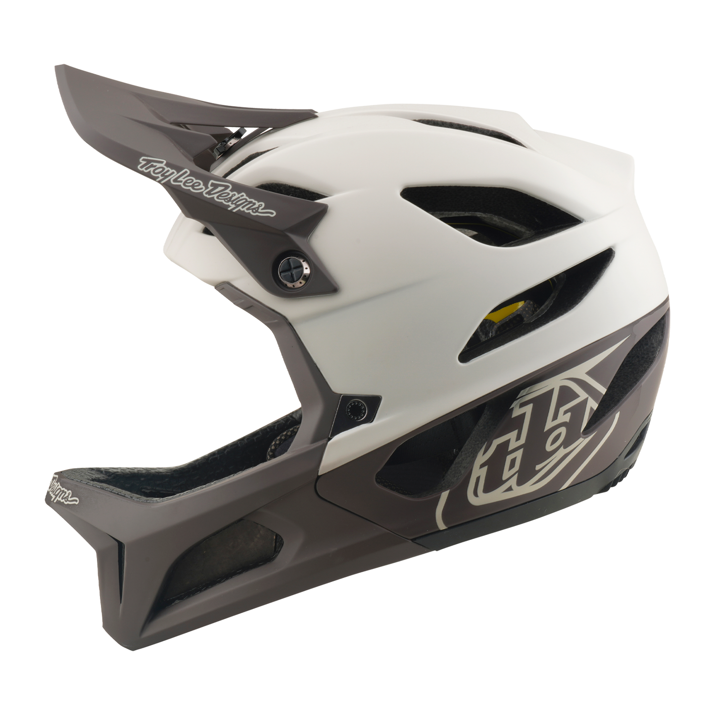 TROY LEE DESIGNS STAGE MIPS DRONE PUMICE MTB Helm Wit