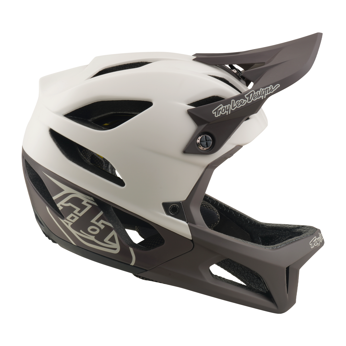 TROY LEE DESIGNS STAGE MIPS DRONE PUMICE MTB Helm Wit