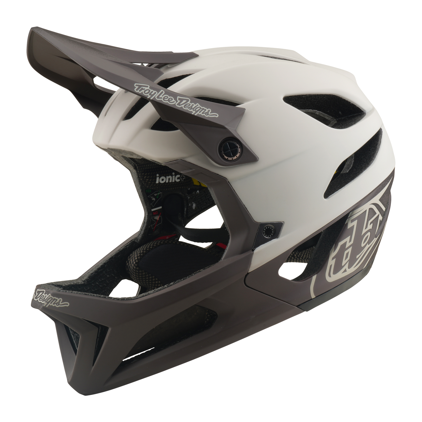 TROY LEE DESIGNS STAGE MIPS DRONE PUMICE MTB Helm Wit