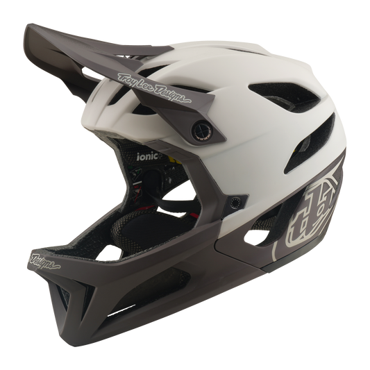 TROY LEE DESIGNS STAGE MIPS DRONE PUMICE MTB Helm Wit