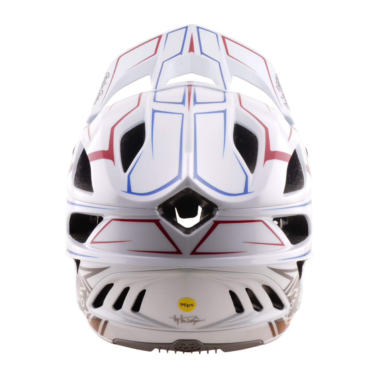 MTB helm TROY LEE DESIGNS STAGE STUNT PINSTRIPE Wit