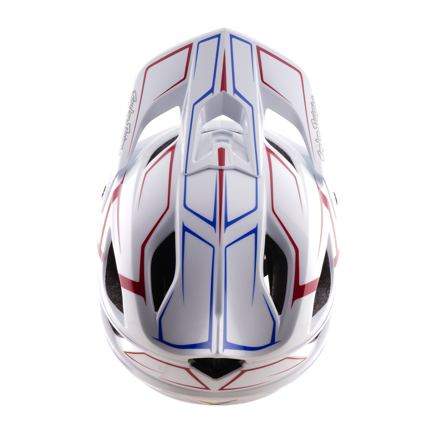 MTB helm TROY LEE DESIGNS STAGE STUNT PINSTRIPE Wit